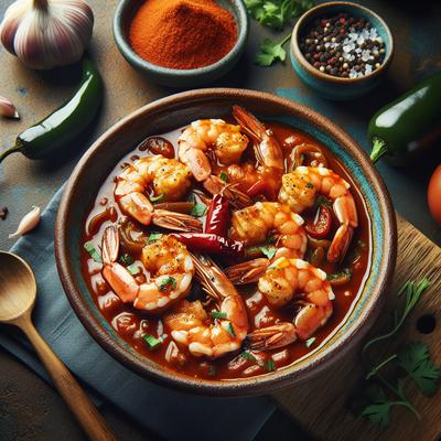 Image of Shrimp in Chipotle Sauce Camarones Enchipotlados