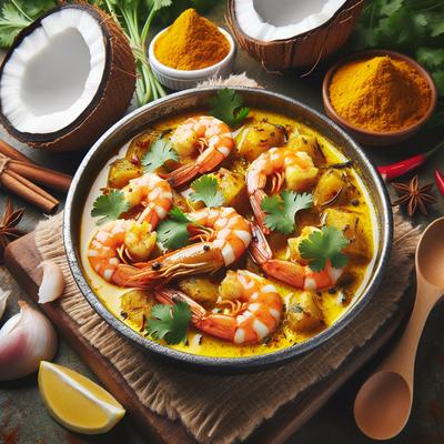 Image of Shrimp in Curried Coconut Milk