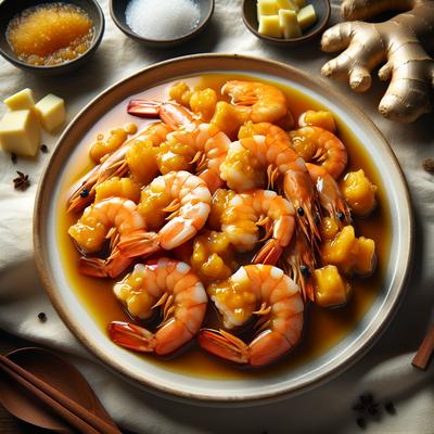 Image of Shrimp in Ginger Butter Sauce