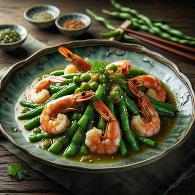 Image of Shrimp in Green Bean Sauce