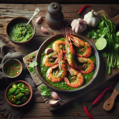 Image of Shrimp in Green Sauce
