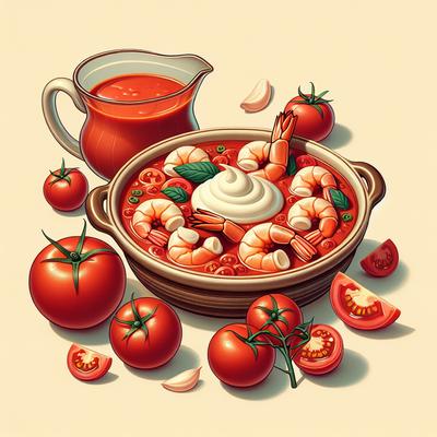 Image of Shrimp in Tomato Cream Sauce