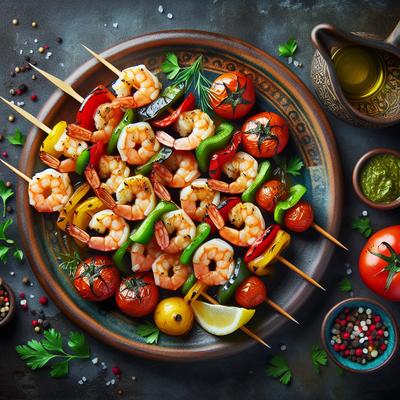 Image of Shrimp Kabobs Moorish Style