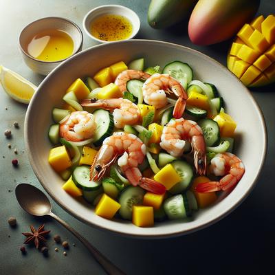 Image of Shrimp Mango and Cucumber Salad