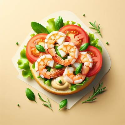 Image of Shrimp Open Faced Sandwich