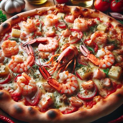 Image of Shrimp or Lobster Gourmet Pizza