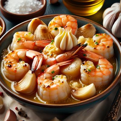 Image of Shrimp or Scallops in Garlic Butter