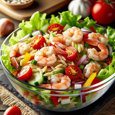 Image of Shrimp Orzo Salad Low Fat