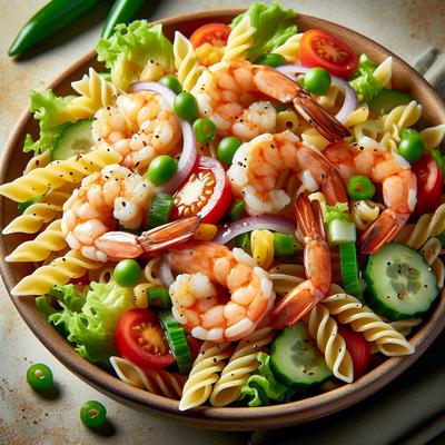 Image of Shrimp Pasta Salad Waco Style
