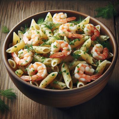 Image of Shrimp Pasta Salad with Dill and Parsley