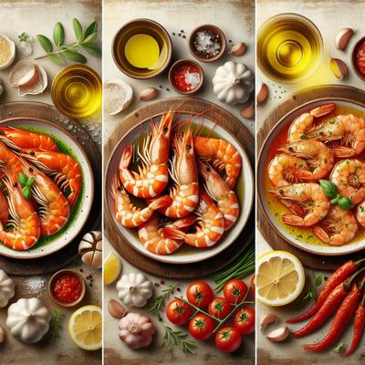 Image of Shrimp Patricio Shrimp Vesuvio Shrimp Romano