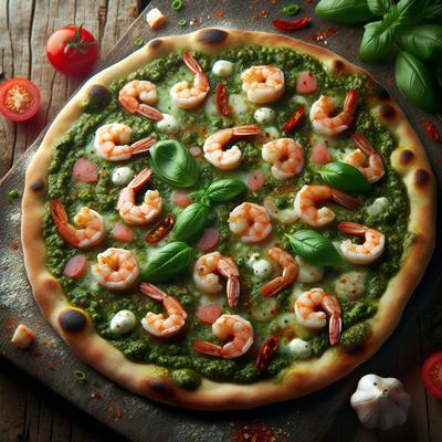 Image of Shrimp Pesto Pizza
