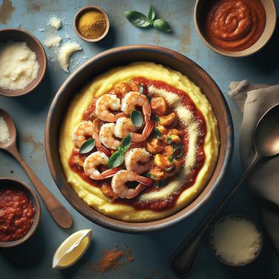 Image of Shrimp Polenta Italian Bowl Ragu