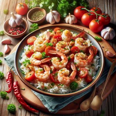 Image of Shrimp Provencal Over Rice