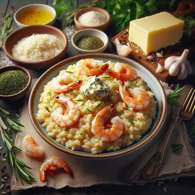 Image of Shrimp Risotto with Fresh Herb Butter