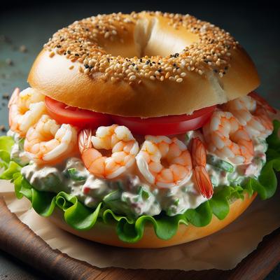 Image of Shrimp Salad Bagels