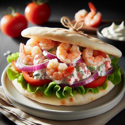 Image of Shrimp Salad Pita Whiches
