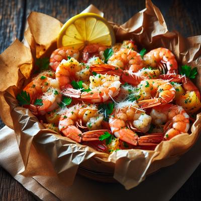 Image of Shrimp Scampi En Cartoccio