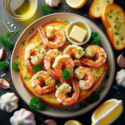 Image of Shrimp Scampi Garlic Bread