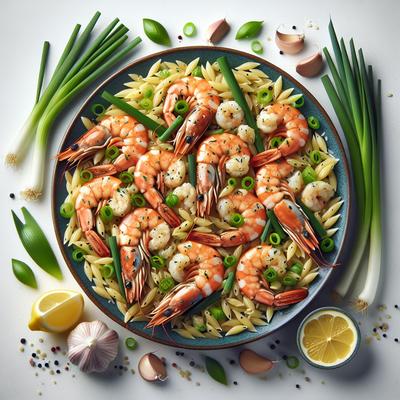 Image of Shrimp Scampi with Green Onions and Orzo