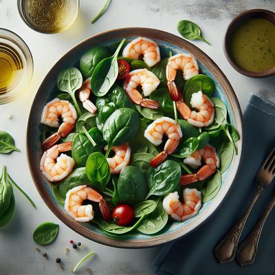 Image of Shrimp Spinach Salad with Vinaigrette