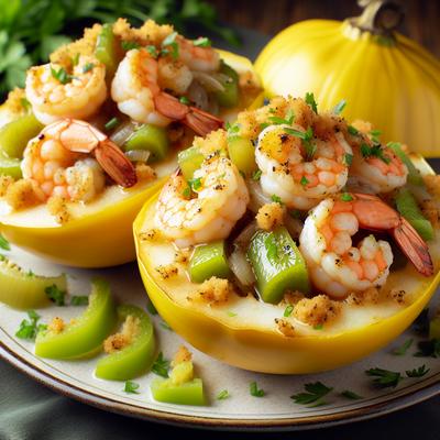 Image of Shrimp Stuffed Mirlitons Nola Cuisine