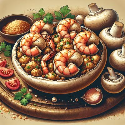 Image of Shrimp Stuffed Mushrooms