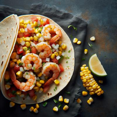 Image of Shrimp Tacos with Warm Corn Salsa