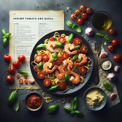Image of Shrimp Tomato and Basil Pasta and Recipes for a Complete Meal
