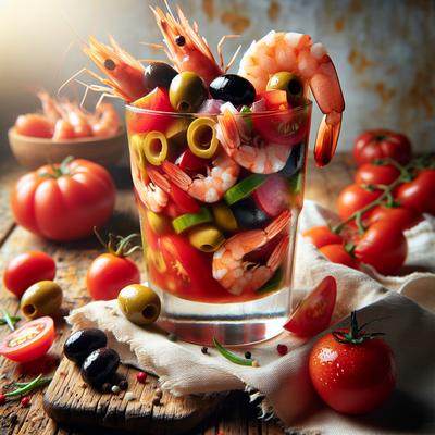 Image of Shrimp Tomato and Olive Cocktail