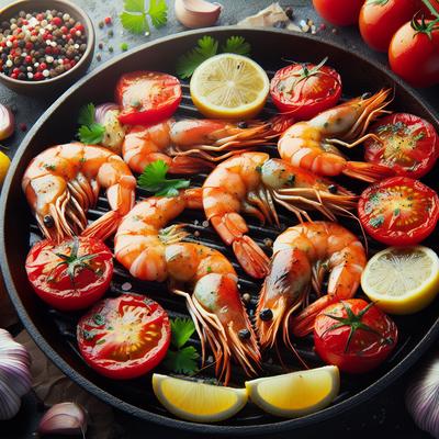 Image of Shrimp Tomatoes Broil