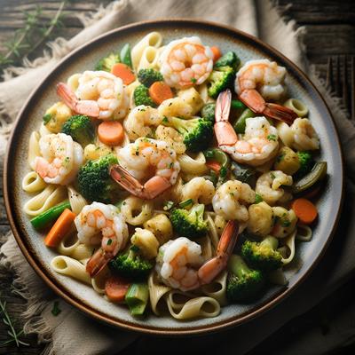 Image of Shrimp Veggie Alfredo