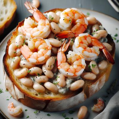 Image of Shrimp White Bean Bruschetta