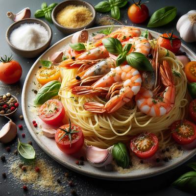 Image of Shrimp with Angel Hair