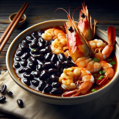 Image of Shrimp with Black Beans in Lobster Sauce