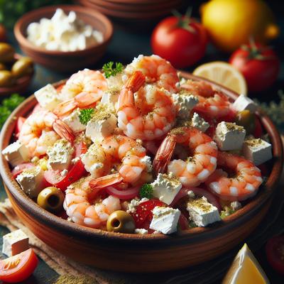 Image of Shrimp with Feta Cheese Greek