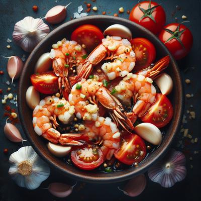 Image of Shrimp with Garlic and Tomatoes
