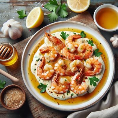 Image of Shrimp with Honey Cream Sauce