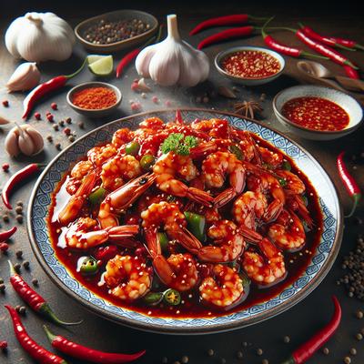 Image of Shrimp with Hot Sauce Szechuan Style