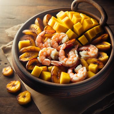 Image of Shrimp with Mango and Plantians