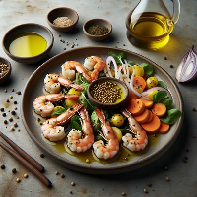 Image of Shrimp with Mustard Vinaigrette