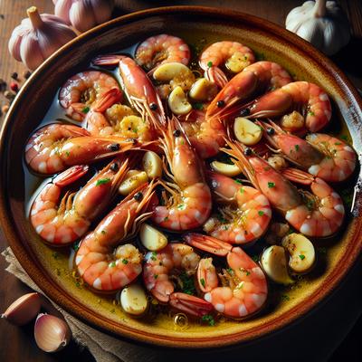 Image of Shrimp with Olive Oil and Garlic