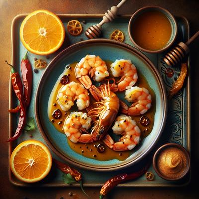 Image of Shrimp with Orange Chipotle Honey Mustard Sauce