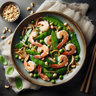 Image of Shrimp with Snow Peas and Water Chestnuts