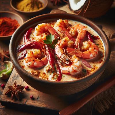 Image of Shrimp with Spiced Masala and Coconut Milk