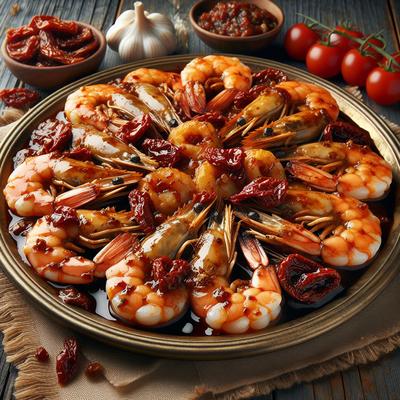 Image of Shrimp with Sun Dried Tomato Barbecue Sauce