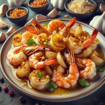 Image of Shrimp with Sweet Toasty Garlic Camarones Al Mojo De Ajo