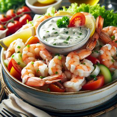 Image of Shrimp with White Cocktail Sauce