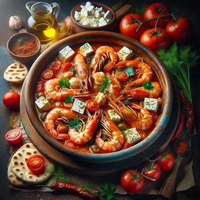 Image of Shrimps Saganaki