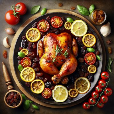 Image of Sicilian Lemon Chicken with Raisin Tomato Sauce